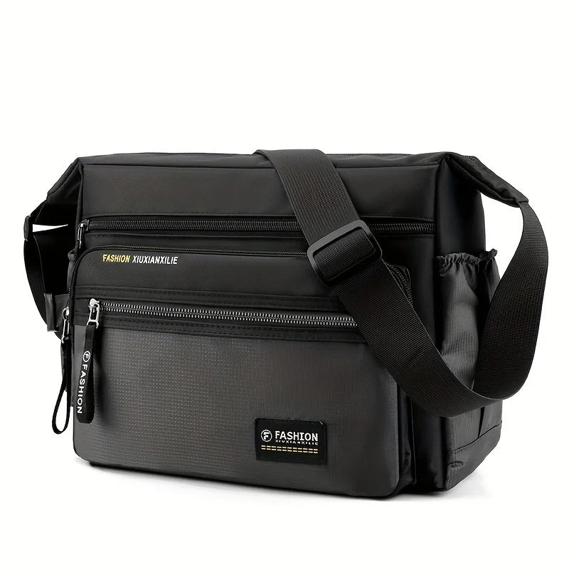 Multifunctional Crossbody Bags for Men, Nylon Waterproof Shoulder Bag, Luxury Design, 2025