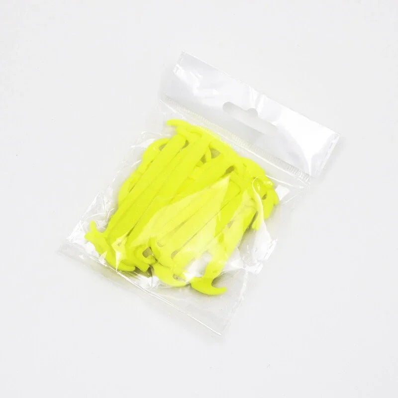 Silicone Elastic Shoelaces Without Ties Kids Adult Fashion Hammer Type Running Sneakers Rubber Band Shoes Laces Lazy Shoestrings