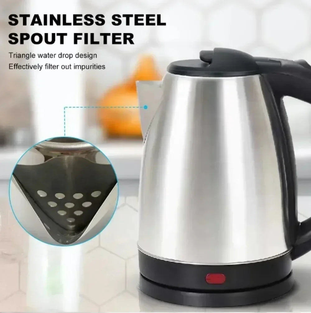 High-quality 2L Hot Water Kettle Stainless Steel Electric Teapot Electric Kettle Coffee Beverage Boiler Electric Water Heater