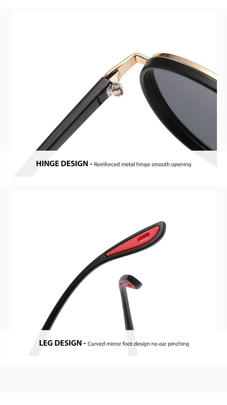 Metal Frame Small Round Sun Glasses with Minus Diopters 0 To -4.0 Women's Men's Stylish Eyewear Shades UV400 Driving Shades