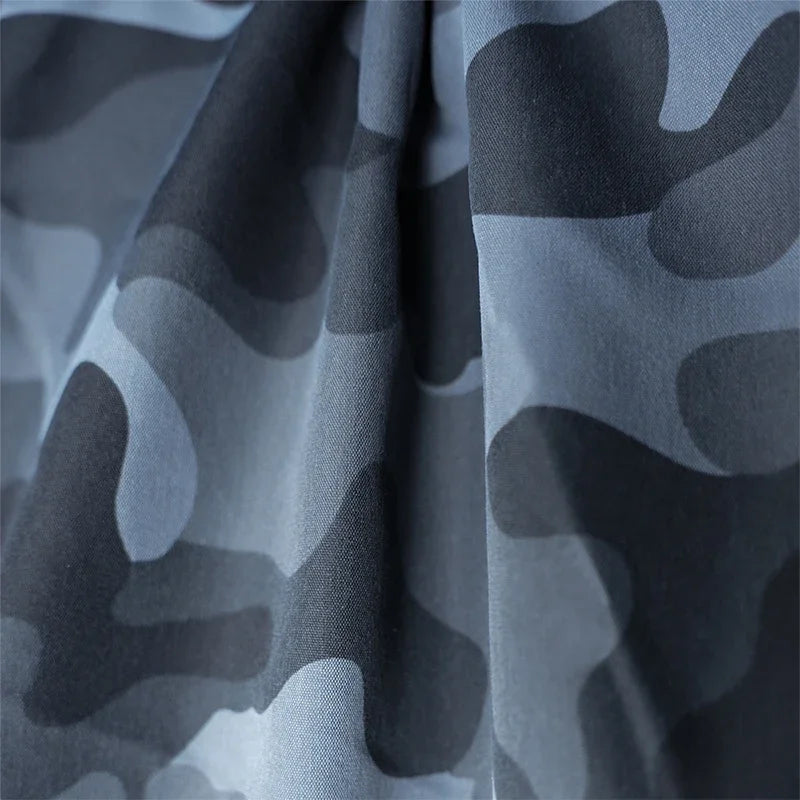 Mens Cargo Shorts Summer Outdoor Camouflage Print Short Pants Multi Pocket Casual Utility Style Big Size Trousers Durable Fabric
