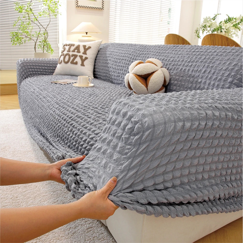 Breathable & soft sofa cover with three-dimensional design elastic stretch anti slip washable suitable for all seasons