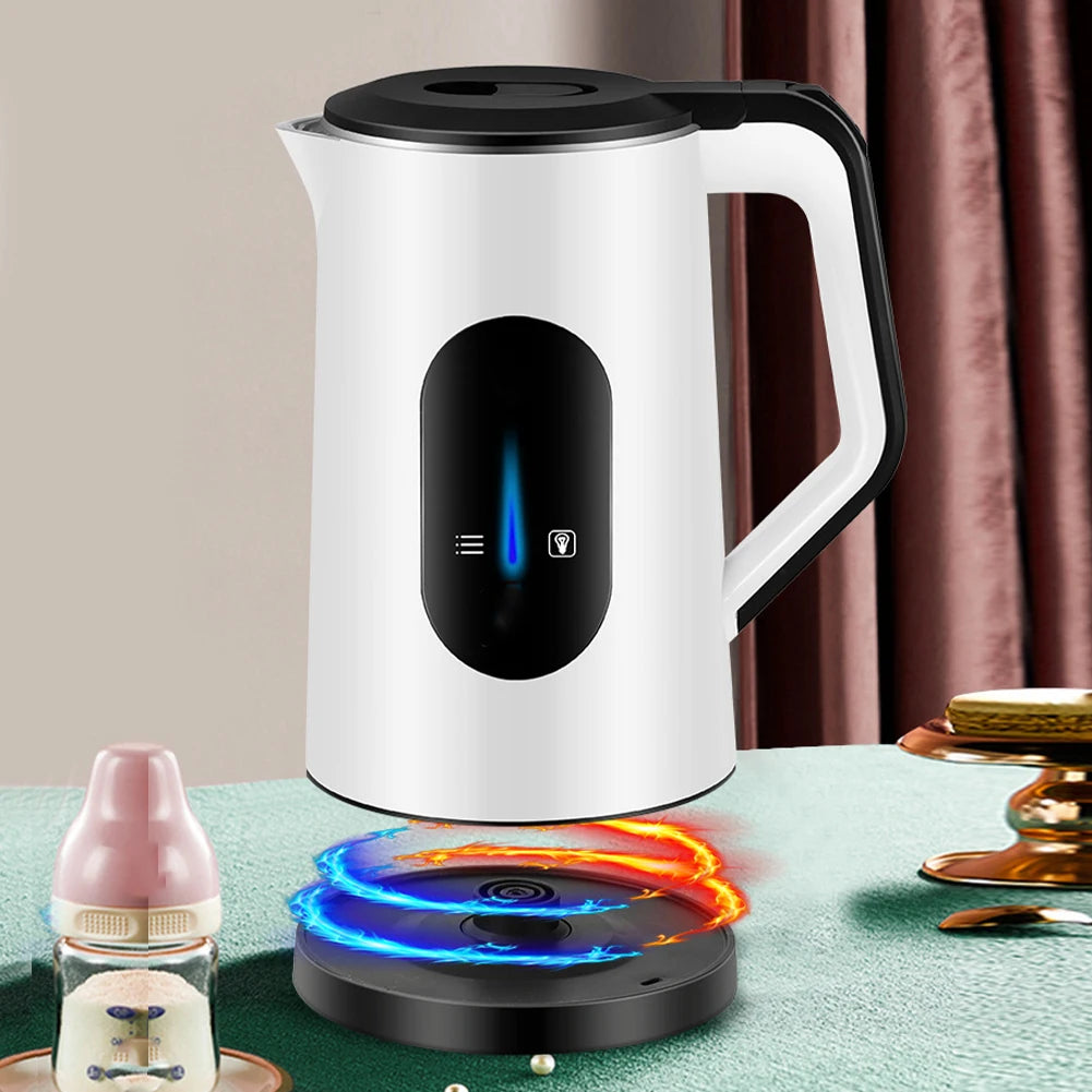 3L Stainless Steel Electric Digital Display Hot Water Boiler 1500W Fast Boil Multifunctional Tea Pot for Making Tea and Coffee