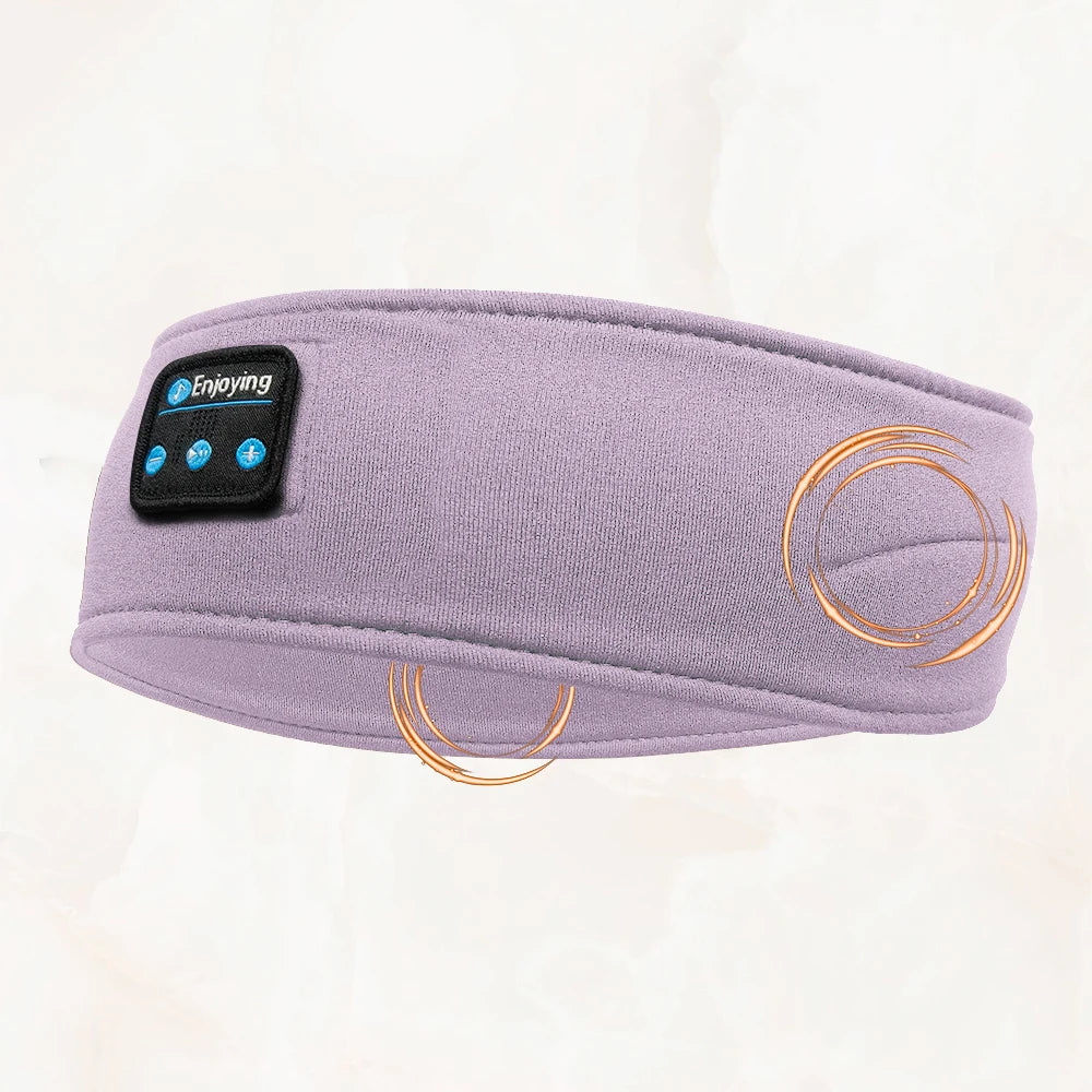 HOMEFISH BT Earphones Sports Sleeping Headband Elastic Wireless Headphones Music Eye Mask Wireless Bluetooth Headset Headband