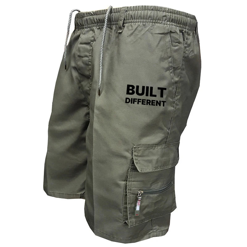 Mens Cargo Shorts Summer Outdoor Camouflage Print Short Pants Multi Pocket Casual Utility Style Big Size Trousers Durable Fabric