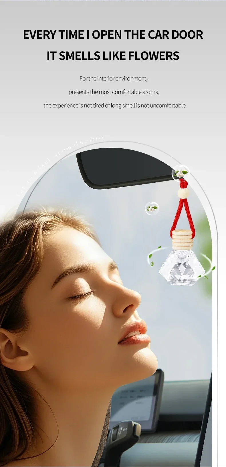 Perfume Bottle Car Perfume, Long-term Car Air Freshener, Car Perfume Used for Car Interior Accessories, Keep Charming and Fresh