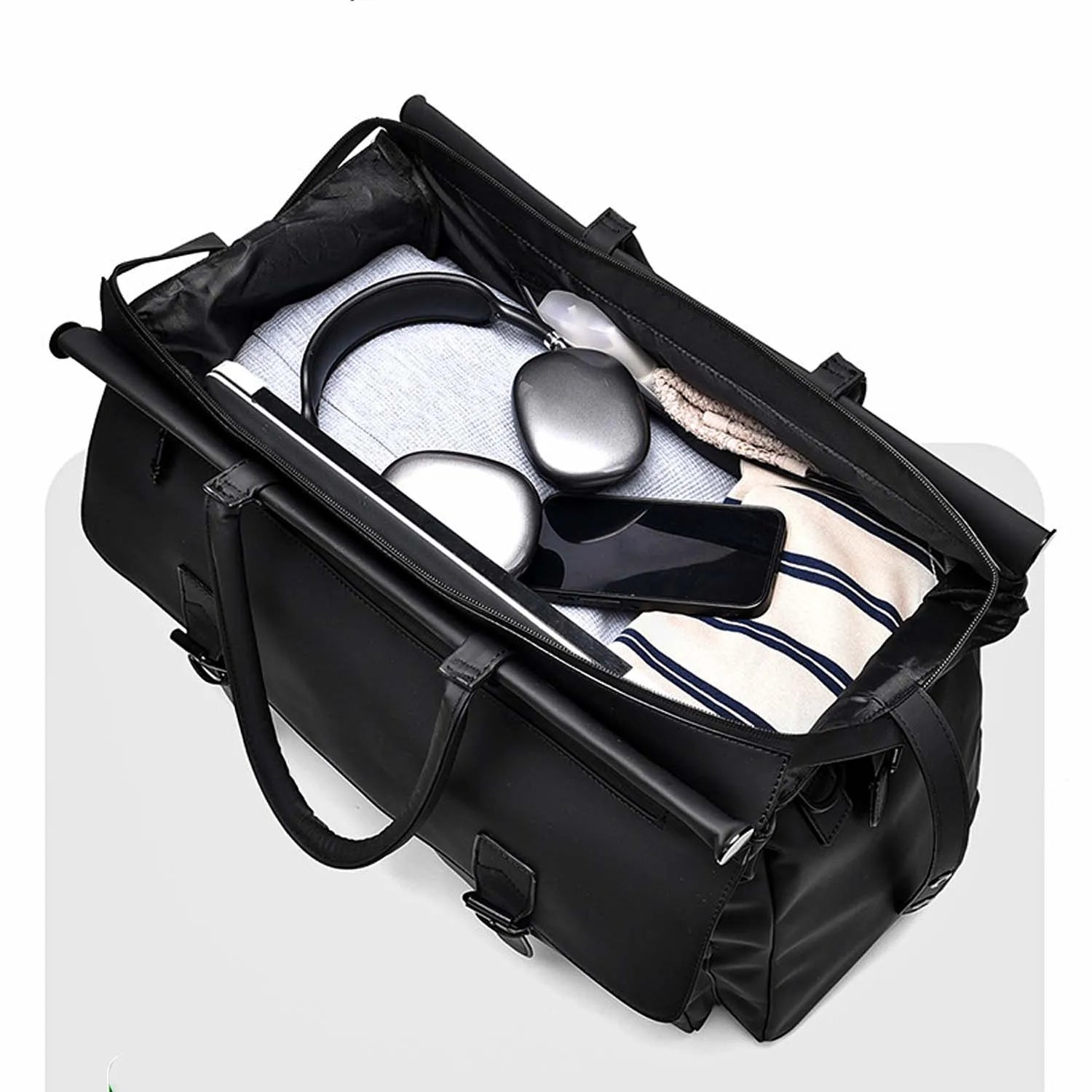 Men's Work Bag,Large Capacity Commuter Bag with Separate Wet/Dry Compartment,Multi-Purpose Travel Duffel for Gym Business Trips