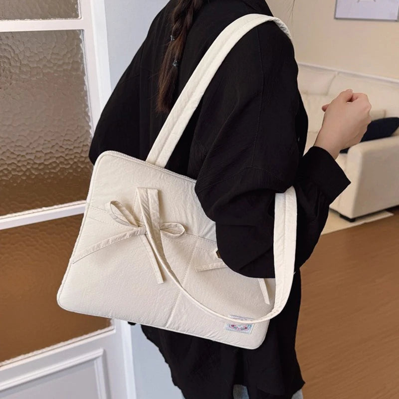 Cute Bow 13inch Tablet Sleeve Bag Shoulder Handbag For Tablet Laptop Cover Pouch Notebook Carry Bag