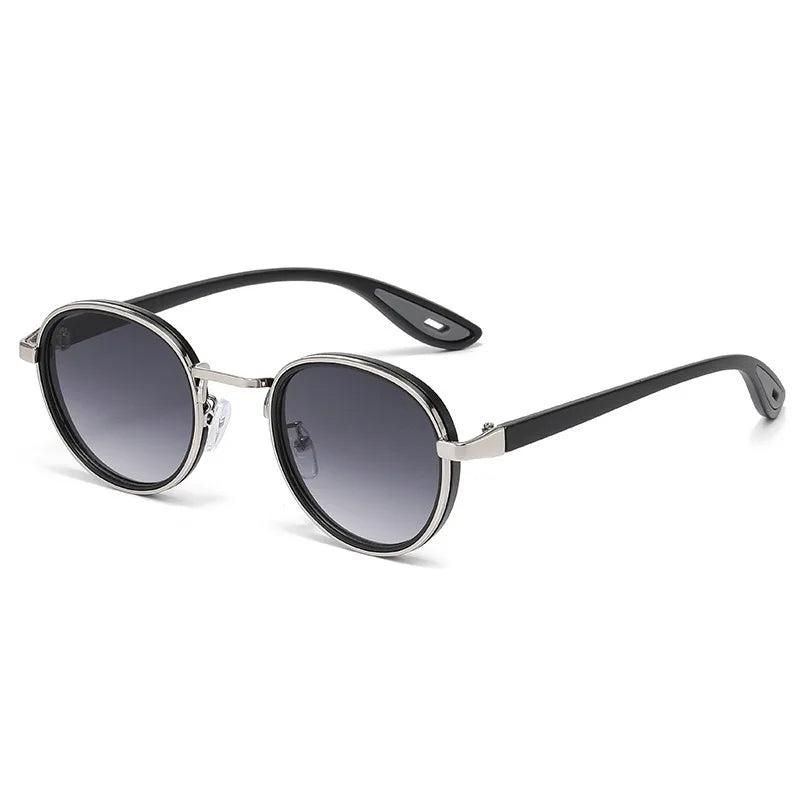 Metal Frame Small Round Sun Glasses with Minus Diopters 0 To -4.0 Women's Men's Stylish Eyewear Shades UV400 Driving Shades