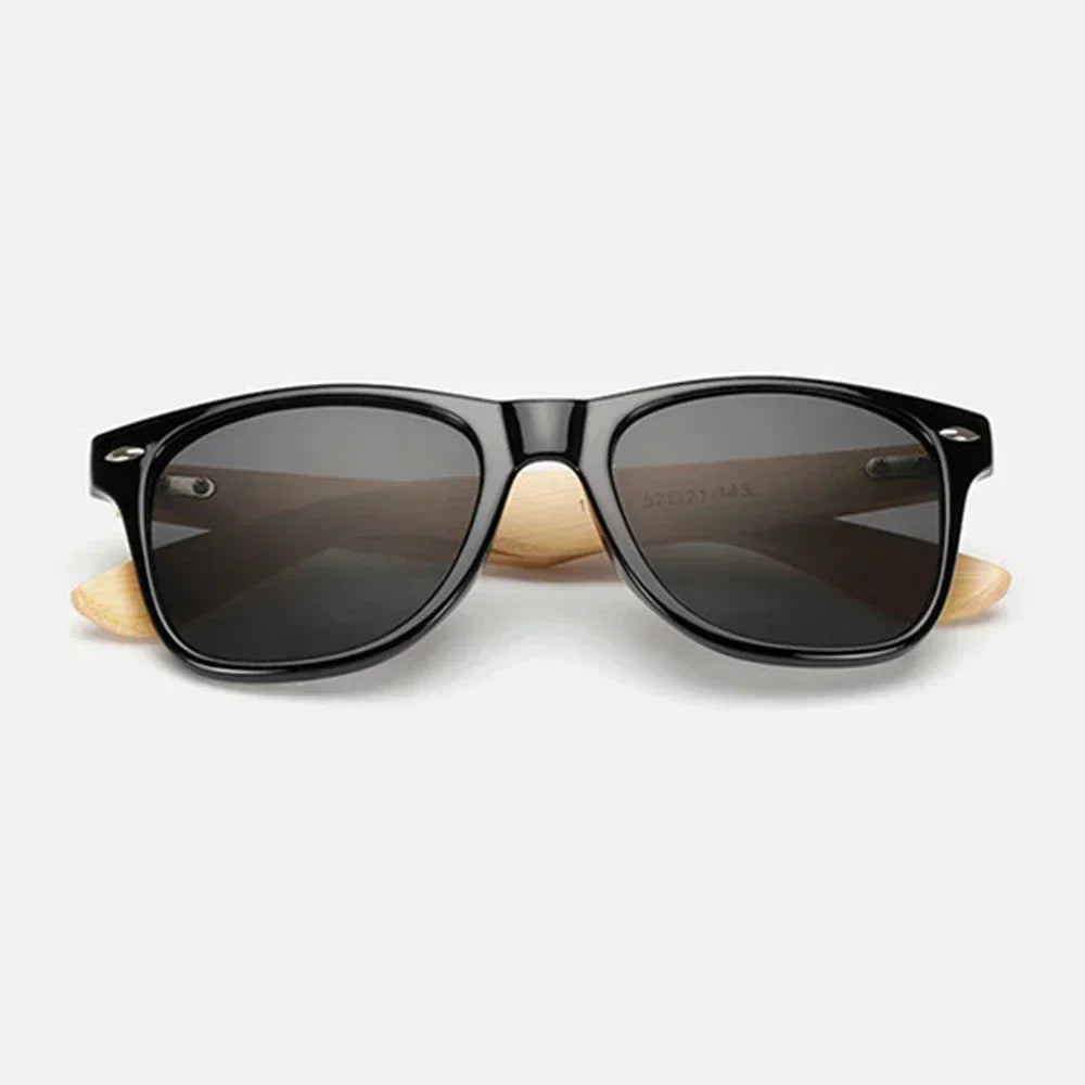 Natural Wooden Sunglasses for Men and Women, Polarized Fashion Sun Glasses with Original Wood Frame