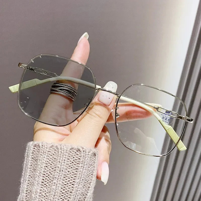 Vintage Photochromic Sun Glasses Unisex Near Sight Myopia Eyewear Outdoor UV400 Shades Glasses Prescription Eyeglasses 0 To -4.0