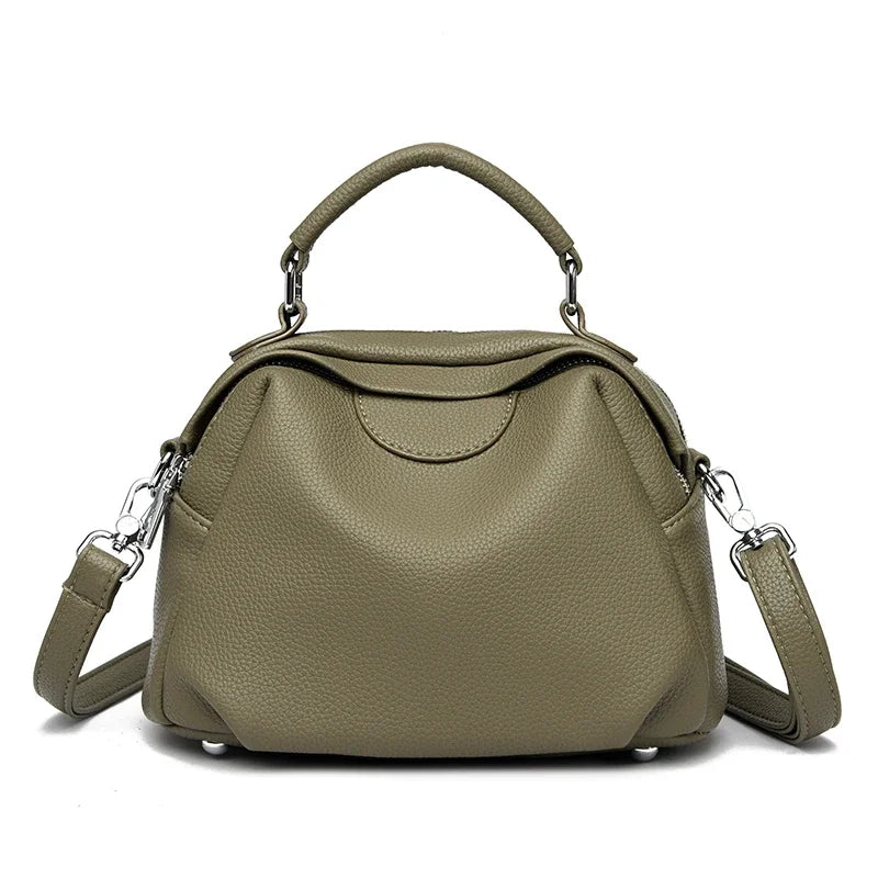 High Quality Soft Leather Tote Bag Fashion Women Shoulder Messenger Bag Large Capacity Wear-resistant Bag Luxury Handbag Sac