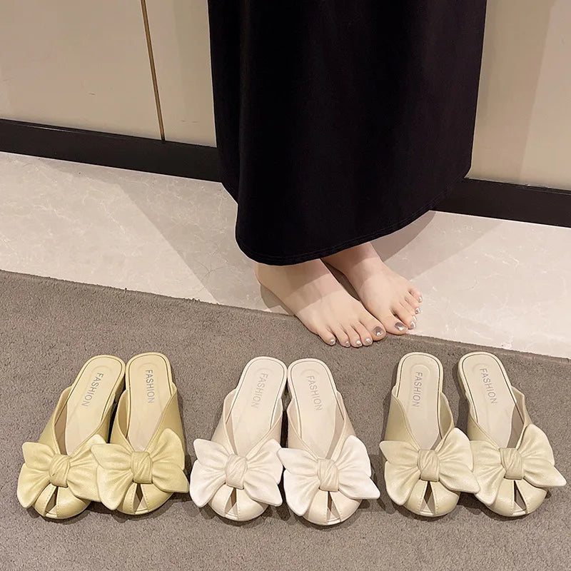Women's Sandals Blin Blin Sweet Summer Sandals Shoes Women New Flat Sandals Beach Slippers For Summer Footwear Chaussures Femme