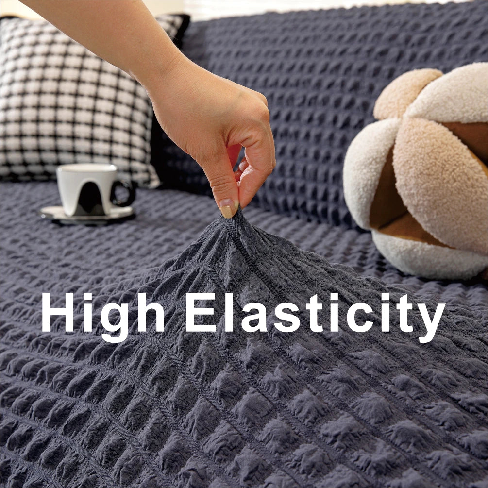 Breathable & soft sofa cover with three-dimensional design elastic stretch anti slip washable suitable for all seasons