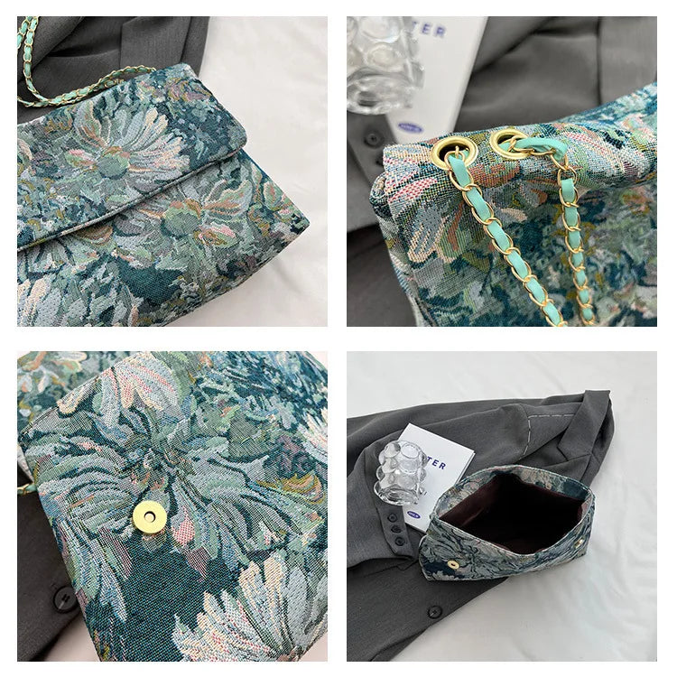 Women's bags are fashionable and simple messenger bags, trendy large-capacity small square bags, casual shoulder bags.