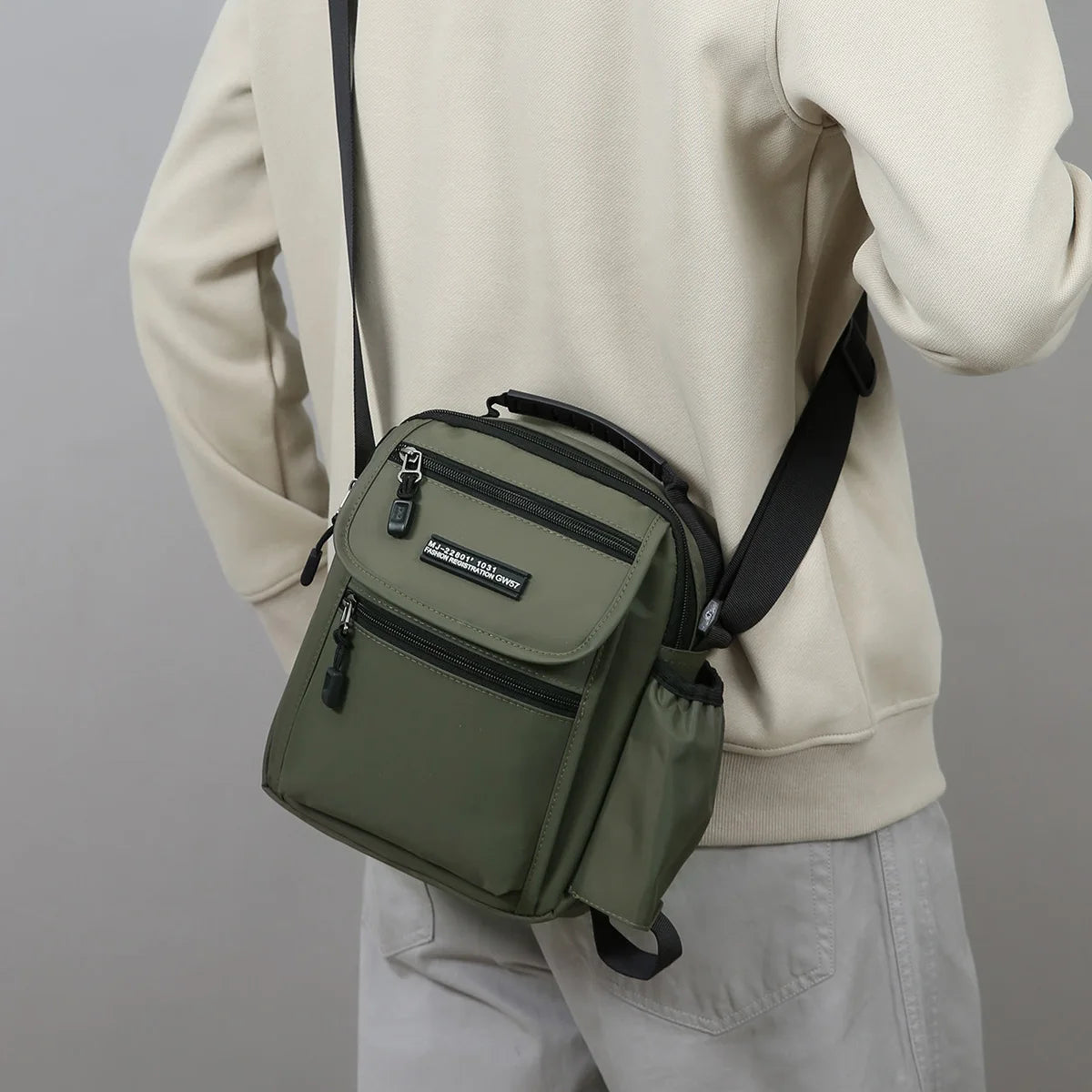 Men Bags Handbag High Quality Crossbody Bag for Men Stylish Men's Handbag Shoulder Bag with Bottle Pocket