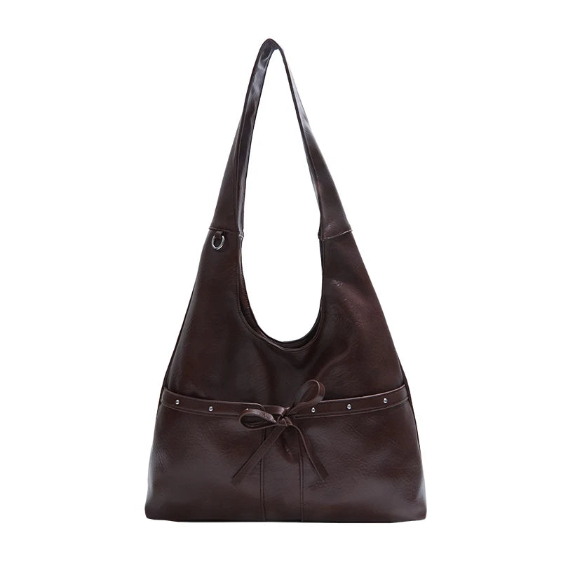 PU Large Capacity Hasp Tote Bags Solid Color High Quality Ladies Bags 2025 Hot Sale Light Luxury Commuting Women's Handbags