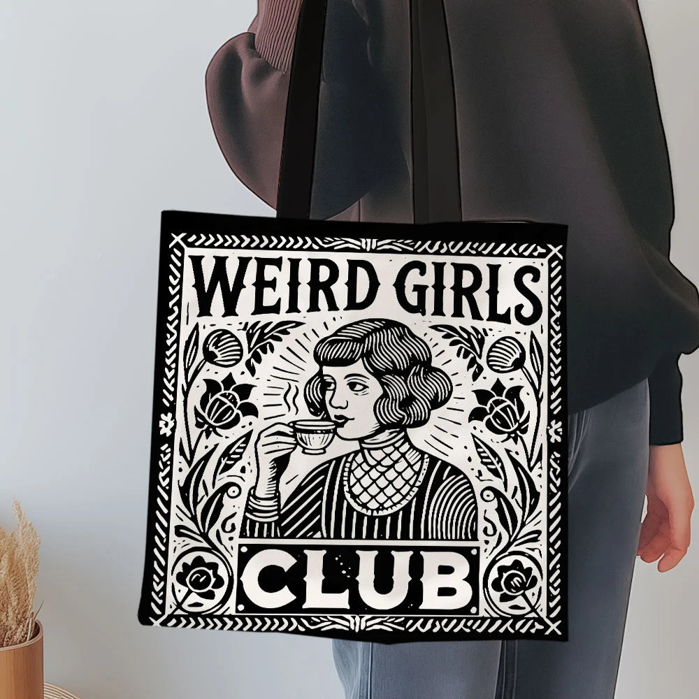 1 Pc Weird Girls Club Tote Bag, Girls Club Gifts, Girls Squad, Girls Crew, Girls Weekend, Gift For Hot Girls, Gift For Her, Bes