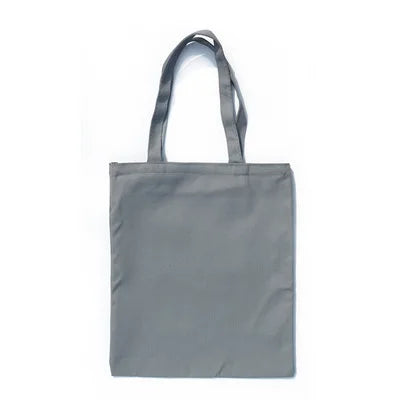 women Solid Canvas Casual Tote shoulder bags for girls female DIY handbags eco friendly shopping bag