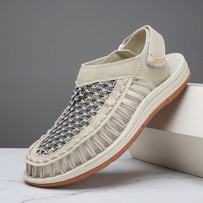 Summer Hand-woven Men's Sandals Fashion Men Casual Shoes Brand Designer Sneakers High Quality Outdoor Beach Sandals Men Shoes