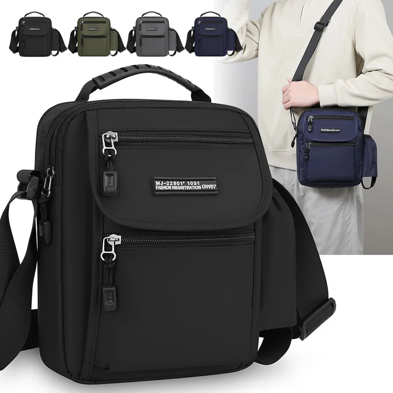 Men Bags Handbag High Quality Crossbody Bag for Men Stylish Men's Handbag Shoulder Bag with Bottle Pocket