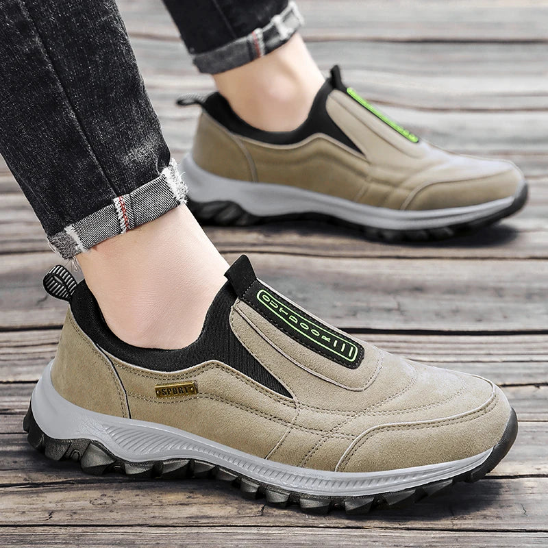 Men's non-slip casual sports shoes wear-resistant hiking shoes Outdoor 2025 fashion comfortable flat walking shoes for men