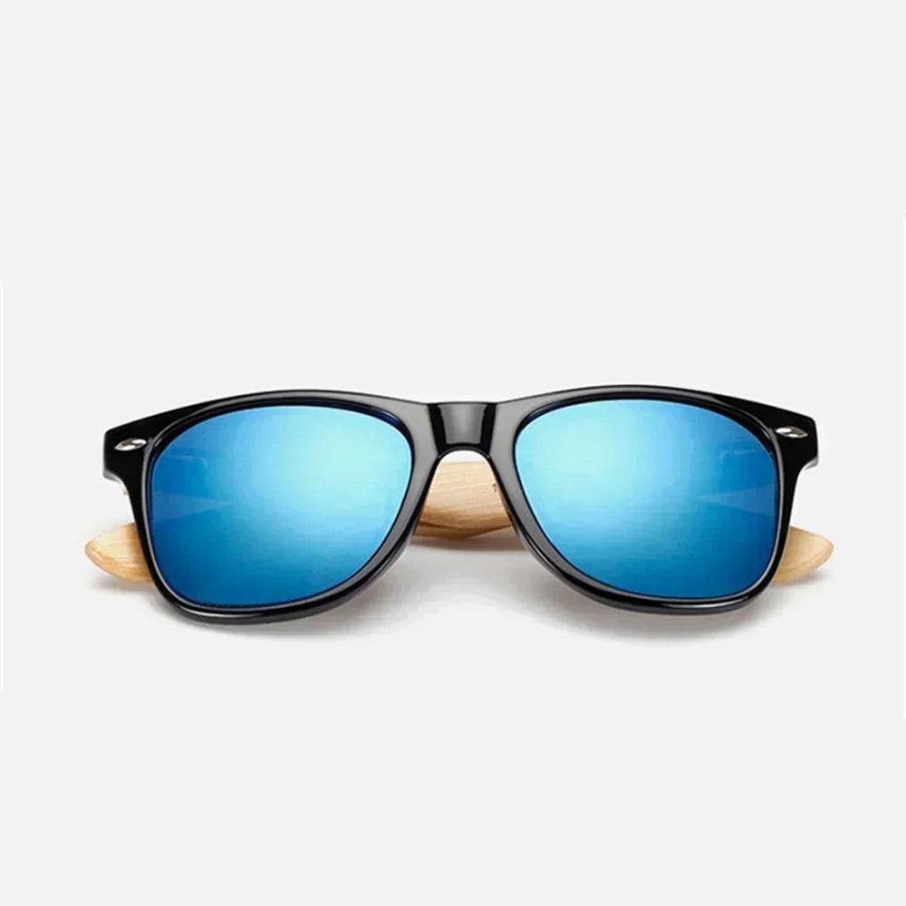Natural Wooden Sunglasses for Men and Women, Polarized Fashion Sun Glasses with Original Wood Frame
