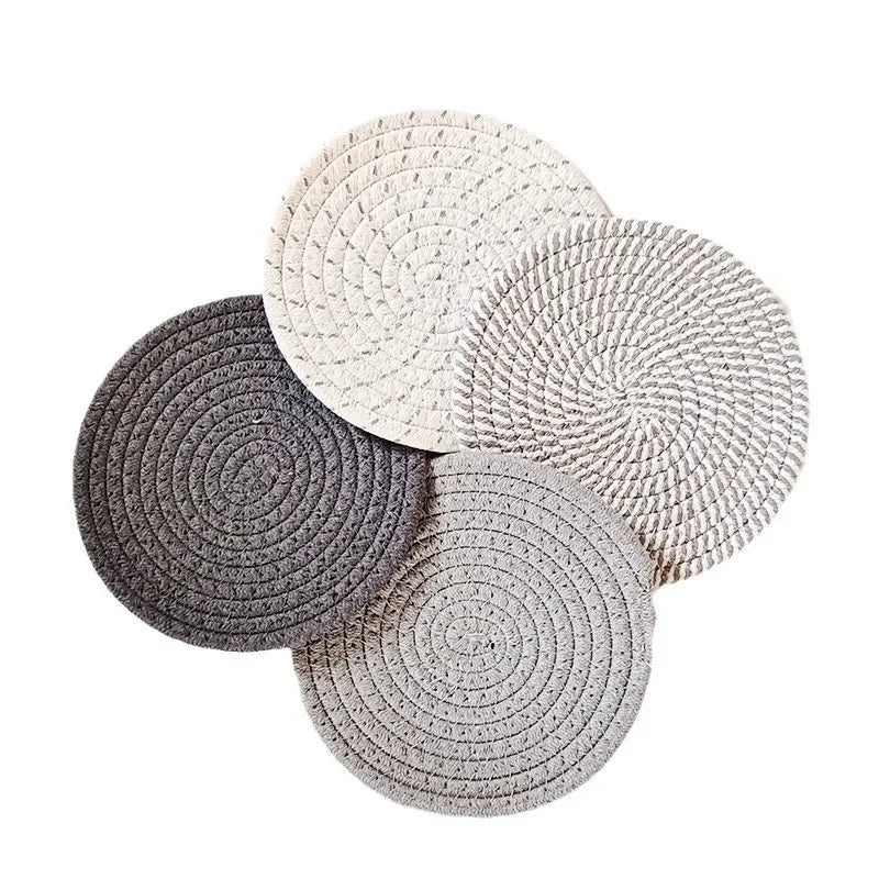 Hot POTS and pans 4 heat-resistant pad kitchen pot holders for new home and farmhouse decor Home essentials for fall home decor