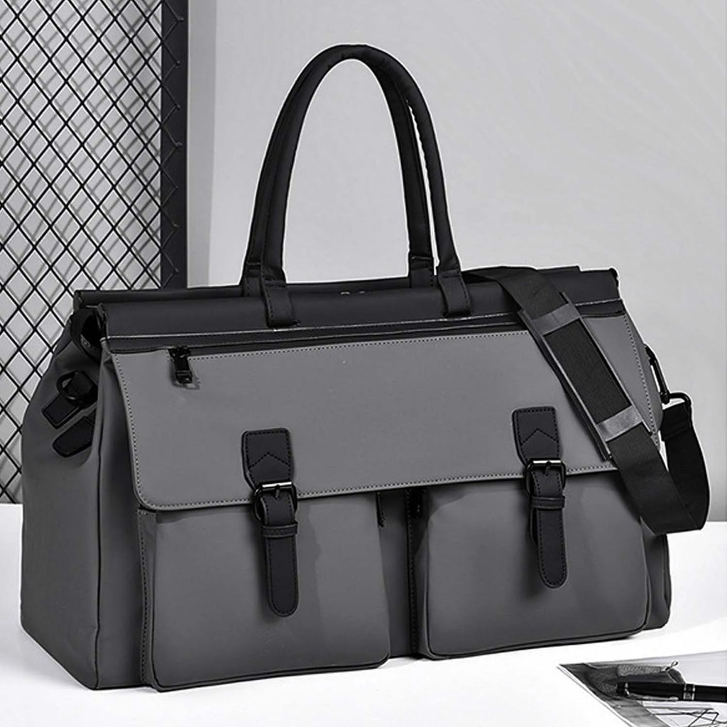 Men's Work Bag,Large Capacity Commuter Bag with Separate Wet/Dry Compartment,Multi-Purpose Travel Duffel for Gym Business Trips