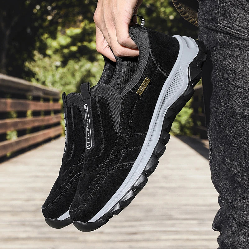 Men's non-slip casual sports shoes wear-resistant hiking shoes Outdoor 2025 fashion comfortable flat walking shoes for men
