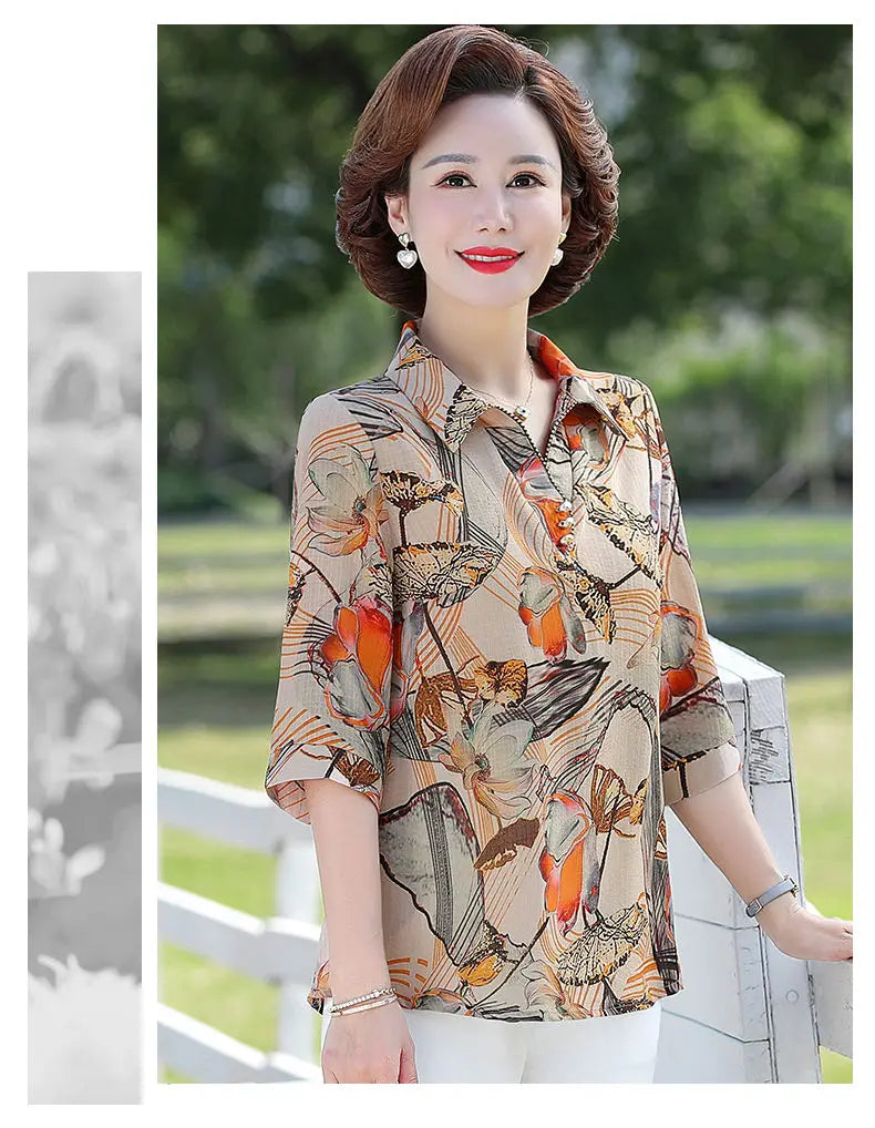 Women Summer Fashion Top Two-piece Set 2025 New Thin Shirt Spring and Summer Chiffon Shirt