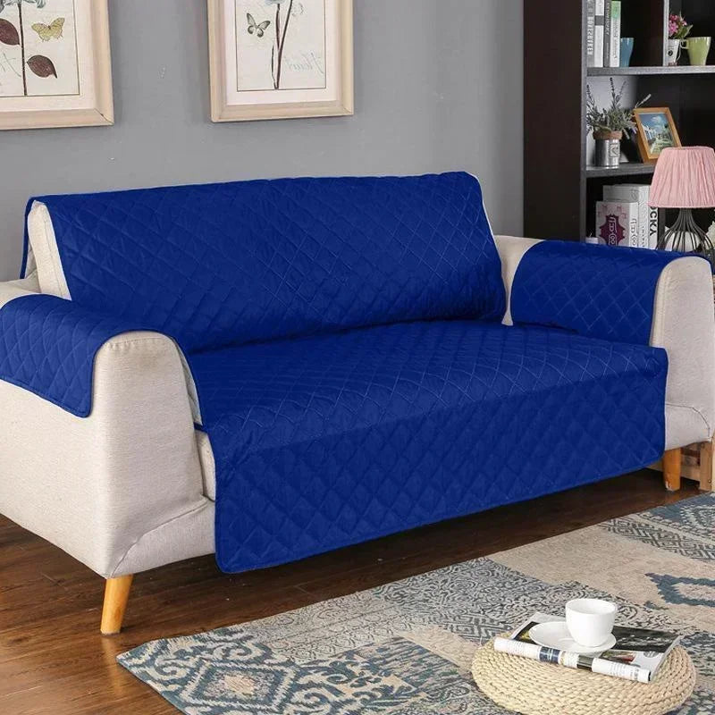1 2 3 Seater Waterproof Sofa Cover Plaid Fabric Anti-Slip Pet Dog Kids Sofa Mat Covers Luxury Living Room Sofas Slipcovers