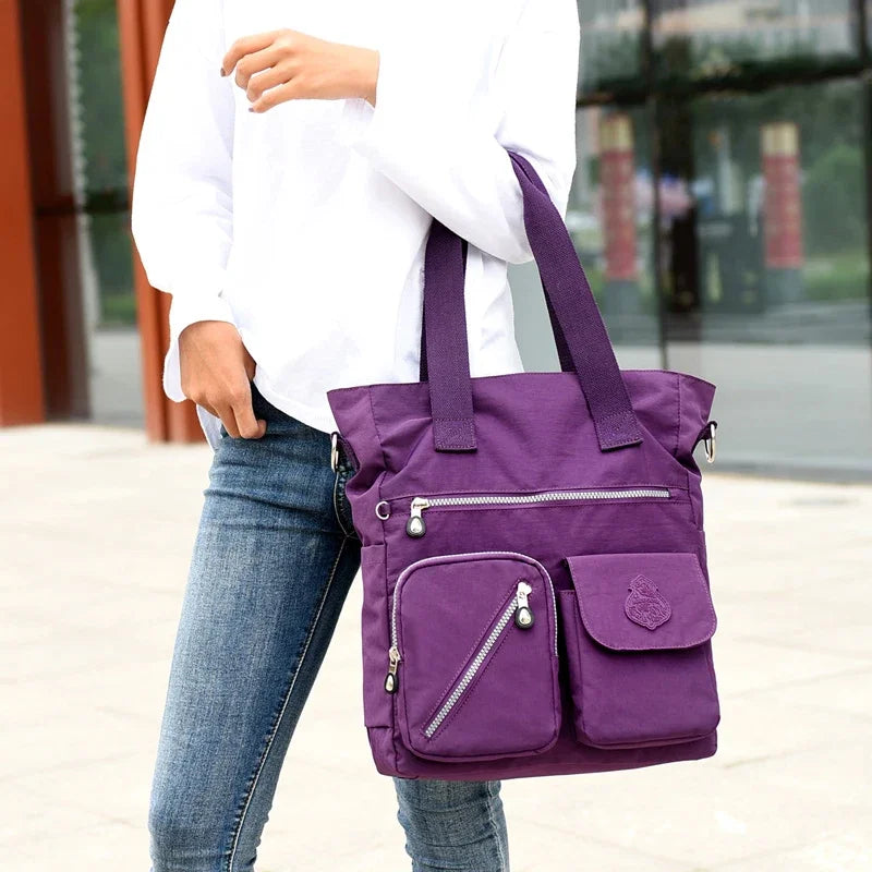 Top-Handle Messenger Bag Handbags Women Famous Brand Nylon Big Shoulder Beach Crossbody Bags Casual Tote Female Purse Sac bolsa