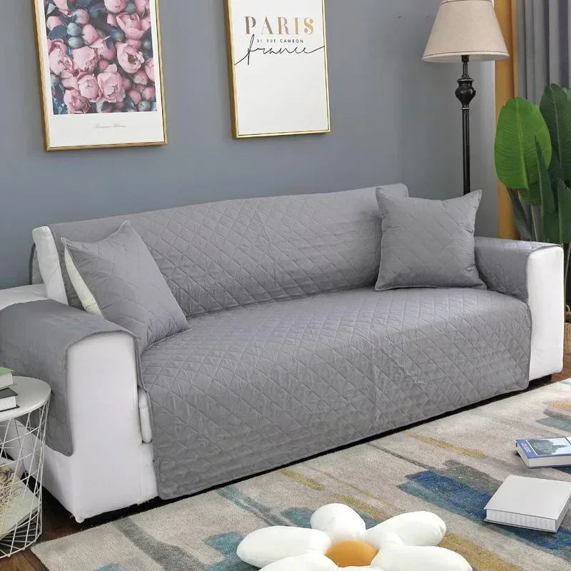 1 2 3 Seater Waterproof Sofa Cover Plaid Fabric Anti-Slip Pet Dog Kids Sofa Mat Covers Luxury Living Room Sofas Slipcovers