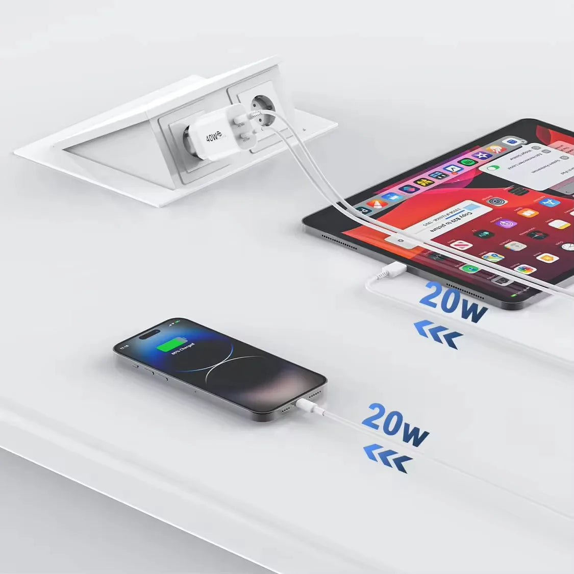 For Original 40W Type C Fast Charger For iPhone 16 15 14 13 12 11 Pro Max Plus PD Charging Cable Charger Phone Accessories