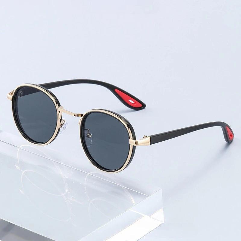 Metal Frame Small Round Sun Glasses with Minus Diopters 0 To -4.0 Women's Men's Stylish Eyewear Shades UV400 Driving Shades