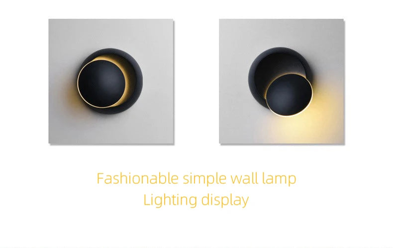 LED Modern Wall Lamp 5W 350 Degree Rotatable Wall Lamp For Stairs Living Room Bedroom Wall Light Home Office Fancy Light