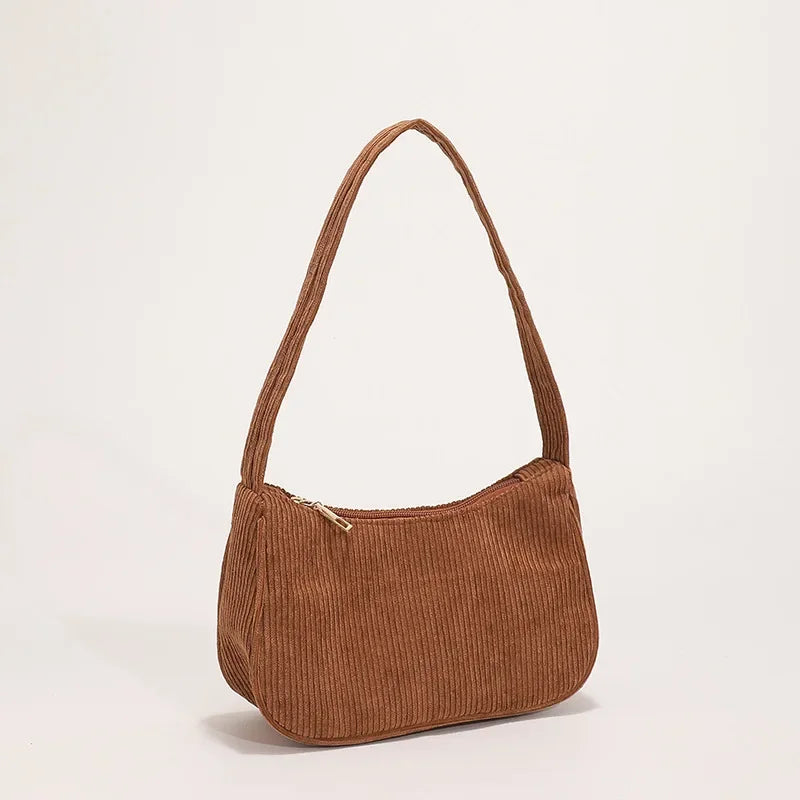 2023 Girls Women Crossbody Bags Shoulder Bags Purse Solid Color Top-Handle Bags Fashion Retro Corduroy Designer Handbags