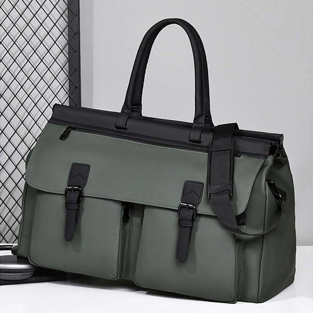 Men's Work Bag,Large Capacity Commuter Bag with Separate Wet/Dry Compartment,Multi-Purpose Travel Duffel for Gym Business Trips