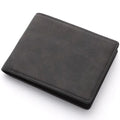 Men's Fashion Wallet For PU Leather Short Purse with Dollar Clip Multi Card Slots Large Capacity Coin Holder Slim Money
