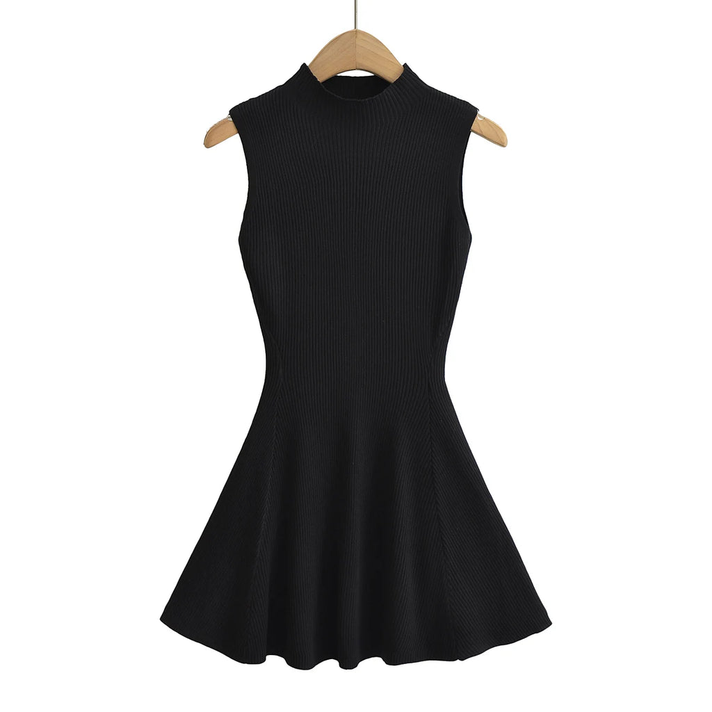 Summer Dresses for Women 2023 Sexy Sleeveless Knitted Dress Vestido Pullover Bodycon Mini Dress