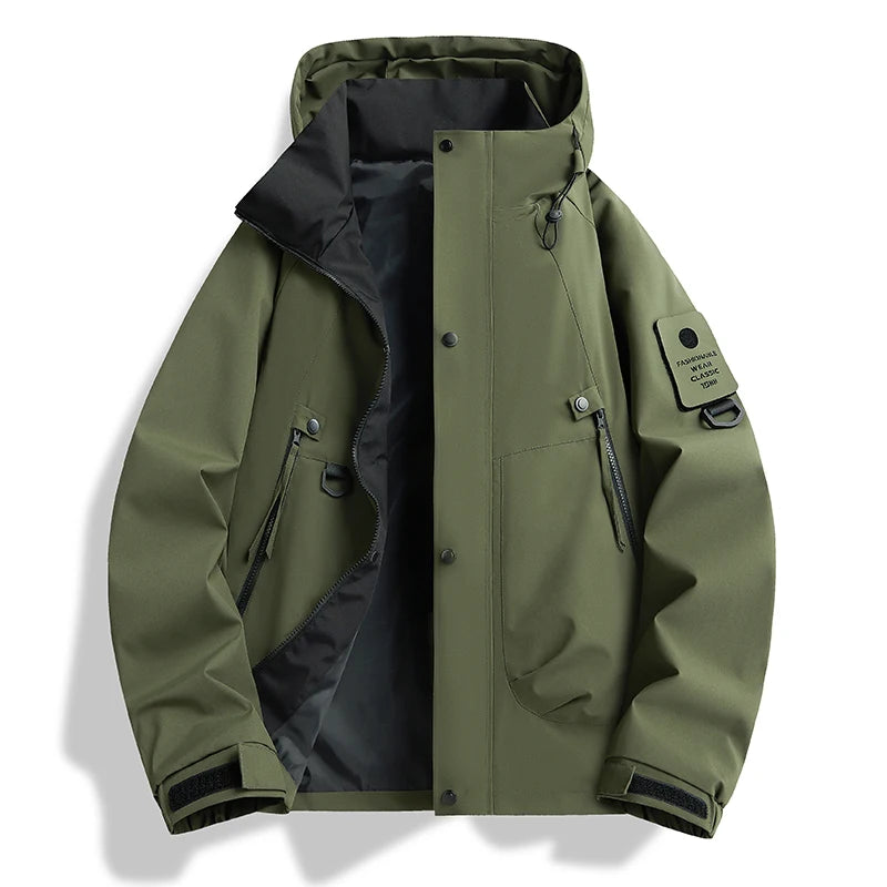 Spring jacket outdoor windproof and waterproof cotton-padded jacket sports jacket mountaineering suit rider jacket men's jacket