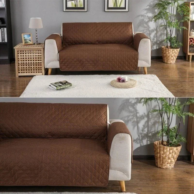 1 2 3 Seater Waterproof Sofa Cover Plaid Fabric Anti-Slip Pet Dog Kids Sofa Mat Covers Luxury Living Room Sofas Slipcovers