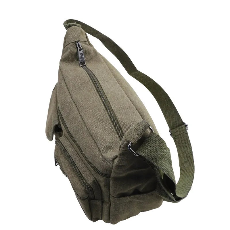Men Canvas Shoulder Bags Casual Tote Travel Men's Crossbody Bag Luxury Messenger Bags Fashion High Quality Handbag