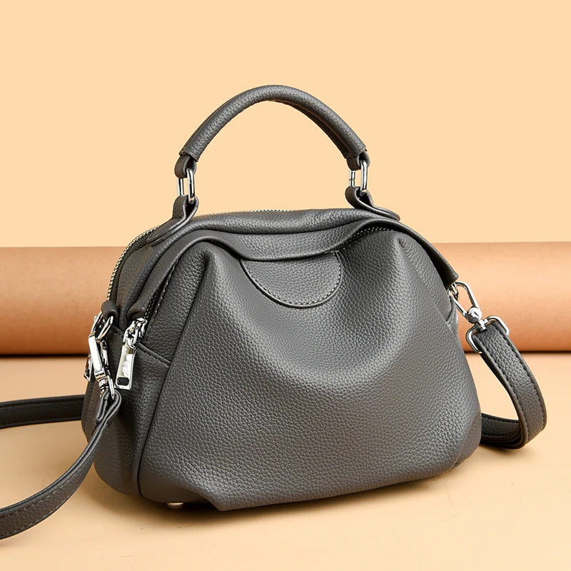 High Quality Soft Leather Tote Bag Fashion Women Shoulder Messenger Bag Large Capacity Wear-resistant Bag Luxury Handbag Sac