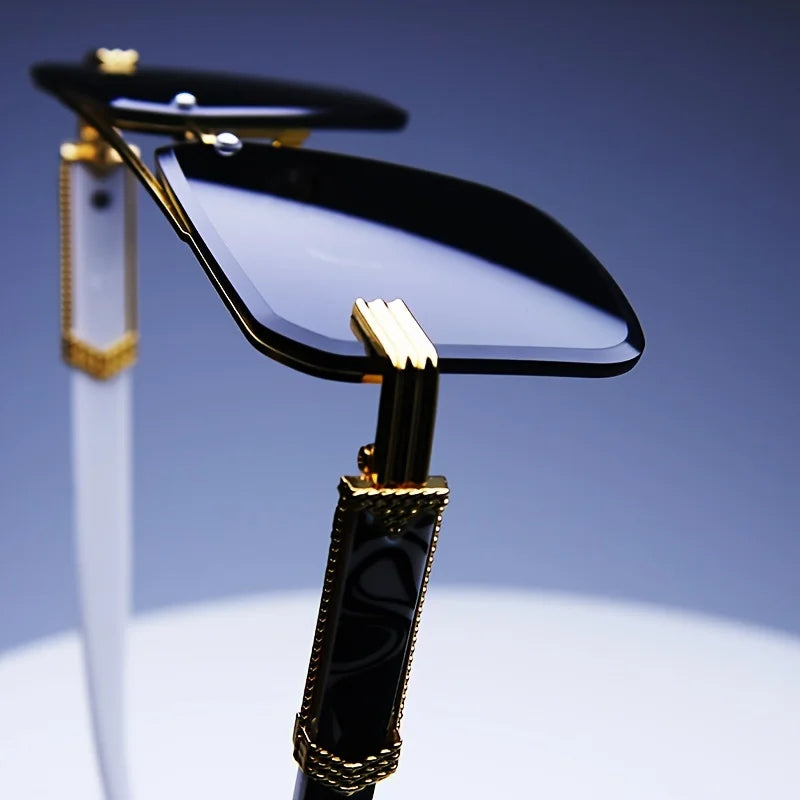 Trendy Rimless Sunglasses for Men Women Fashion Frameless Rectangle Sun Glasses Retro Shades Summer Traveling Eyewear UV400