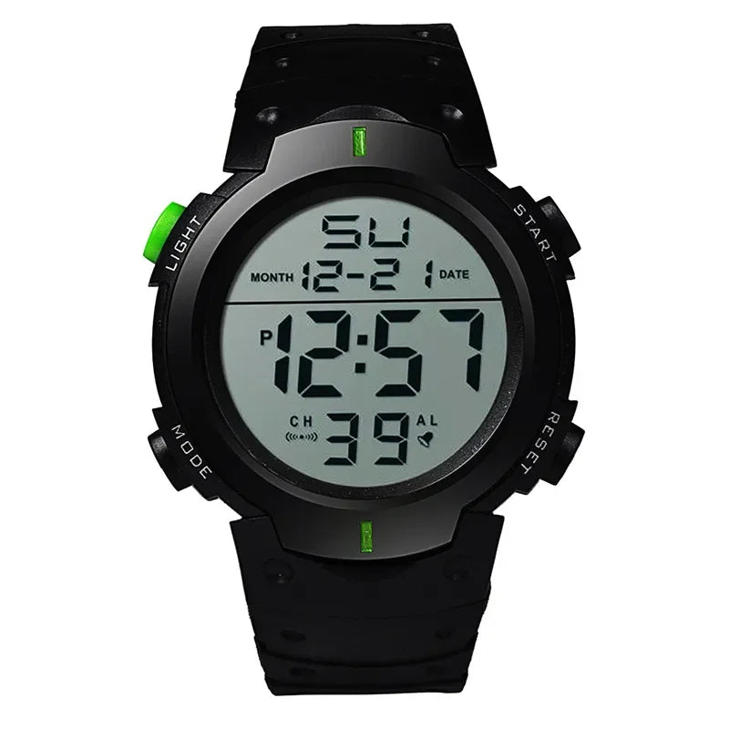 Men Sport LED Watches Men Digital Clock Multi-Functional Rubber Man Fitness Athlete Timekeeping Electronic Watch Reloj