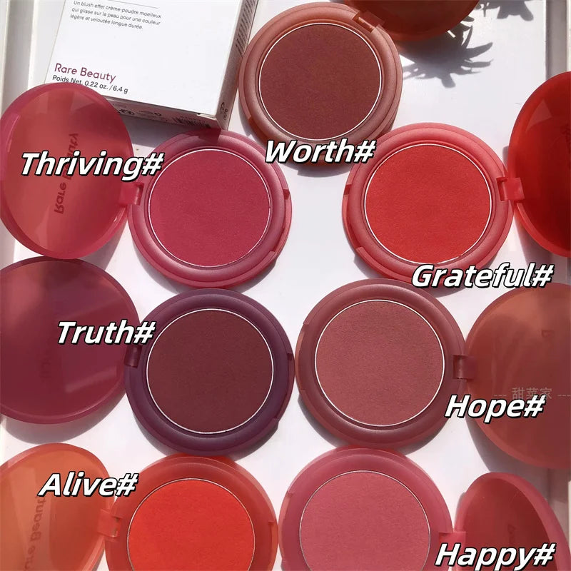 New Rare Beauty Matte Lasting Blurred Bouncy Cushiony Cream-to-powder Blush Moisturizer Natural Makeup Happy Hope Worth Thriving
