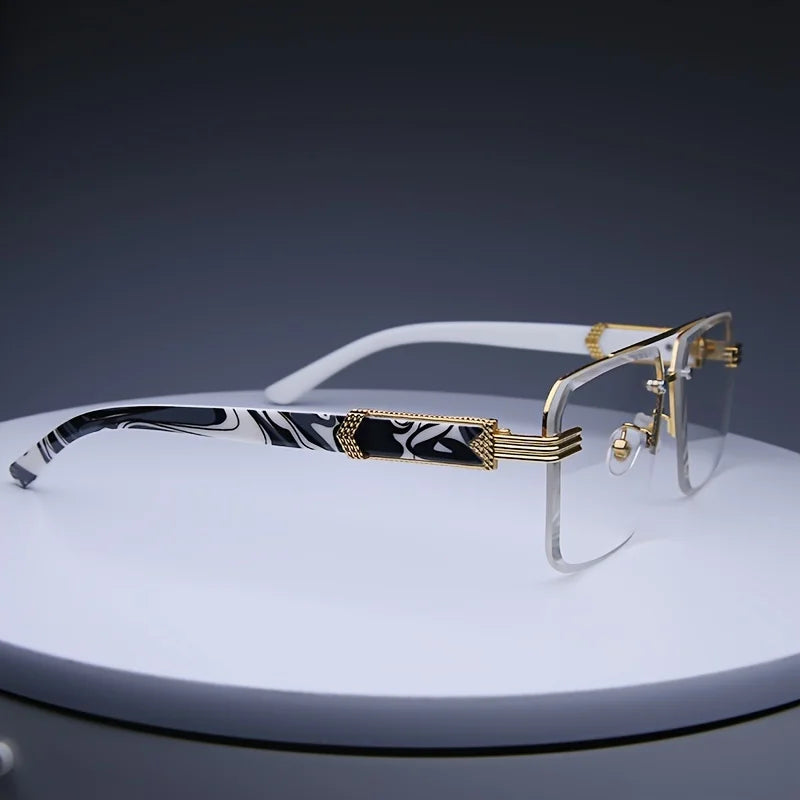 Trendy Rimless Sunglasses for Men Women Fashion Frameless Rectangle Sun Glasses Retro Shades Summer Traveling Eyewear UV400