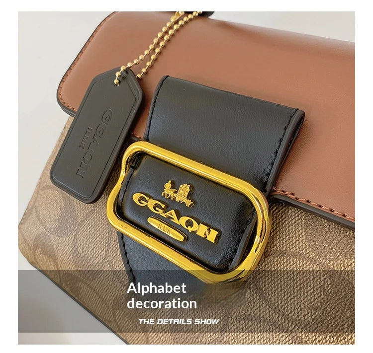 Fashionable and retro texture handbag for women, 2026 new model, with high-end color scheme, tote bag or crossbody bag